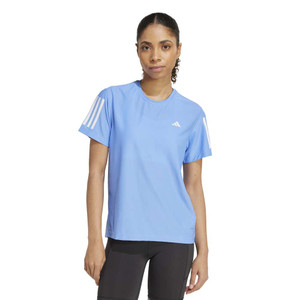 Adidas Womens Own the Run Tee Blue Fusion Adidas Womens Own the Run Tee Blue Fusion