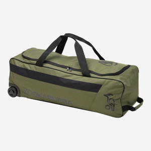 Kookaburra Pro 5.0 Wheelie Bag 2025/26 Khaki/Black Kookaburra Pro 5.0 Wheelie Bag 2025/26 Khaki/Black