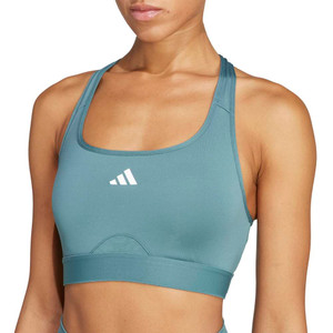 Adidas Womens Poweract Medium Support Sports Bra Preloved Tee