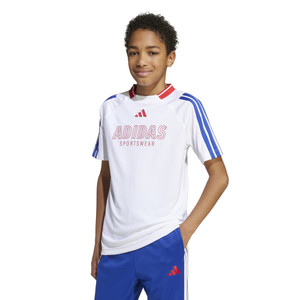 Adidas Youth House of Tiro Tee White/Semi Lucid Blue/Pure Ruby Adidas Youth House of Tiro Tee White/Semi Lucid Blue/Pure Ruby
