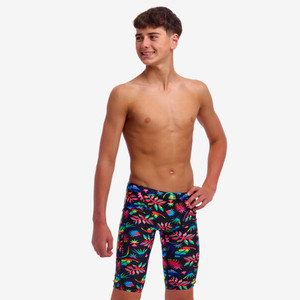 Funky Trunks Boys Training Jammer Swim Shorts Lost Leaf Funky Trunks Boys Training Jammer Swim Shorts Lost Leaf