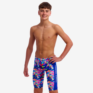 Funky Trunks Boys Training Jammer Swim Shorts Wet Wave Funky Trunks Boys Training Jammer Swim Shorts Wet Wave