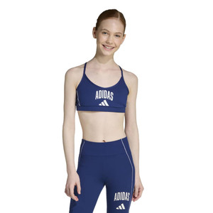 Adidas Girls Training Essentials Medium-Support Bra Dark Blue/White