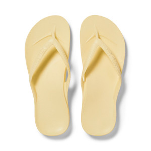 Archies Unisex Arch Support Jandals Lemon