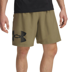 Under Armour® Mens Tech Woven Graphic Shorts 8" Bayou/Black