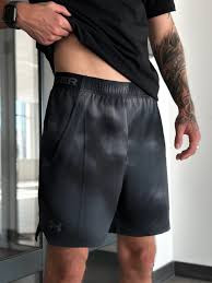 Under Armour® Mens Vanish Woven Printed Shorts 6" Black/Castlerock