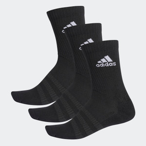 Adidas Unisex Cushioned Crew Socks 3 Pack Black