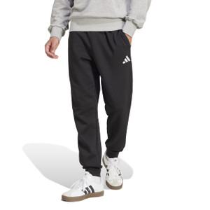 Adidas Mens Feelcozy Fleece Joggers Black/White