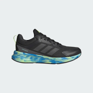Adidas Youth FortaRun 4.0 Running Shoes Carbon/Grey Six/Semi Flash Aqua