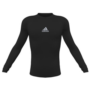 Adidas Youth Techfit Long Sleeve Compression Top Black