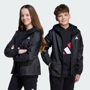 Adidas Youth Rain Jacket Black