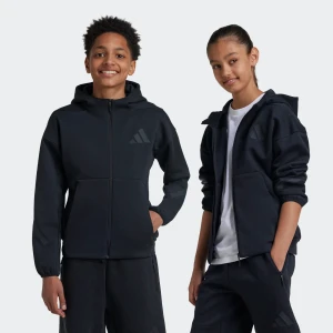 Adidas Youth Z.N.E. Full Zip Hoodie Black