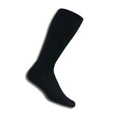 Thorlo Mens Classic Health Pads Crew Socks Black