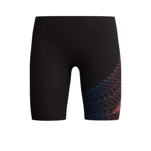 Speedo Boys Medley Logo Jammer Swim Shorts Anthracite/Neon Coral