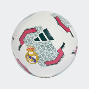Adidas Real Madrid FC Home Club Football Size 5 White/Aurora Ivy