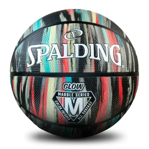 Spalding Marble Glow Outdoor Basketball Black/Multi Size 7