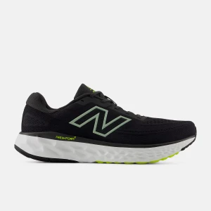 New Balance Mens Evoz v4 (2E) Running Shoes Black Cement/Silver Moss/Alkaline Green
