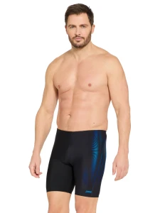 Zoggs Mens Mid Jammer Swim Shorts Navy/Extender Light Blue