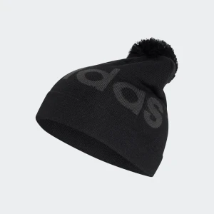 Adidas Unisex All Black Pompom Beanie Black