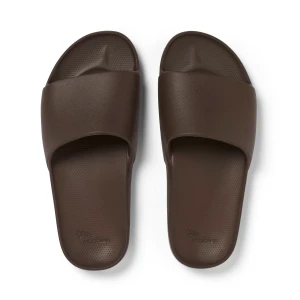Archies Unisex Arch Support Slides Brown
