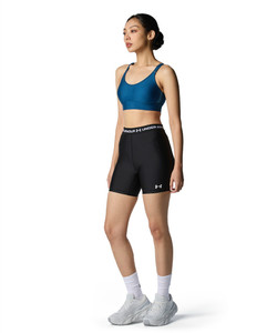 Under Armour® Womens Heatgear Middy Shorts Ultimate Black/White
