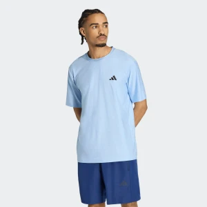 Adidas Mens Workout Essentials Flex Tee Glow Blue Mel.