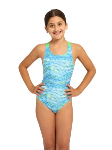 Zoggs Girls Flyback Swimsuit Fishdom