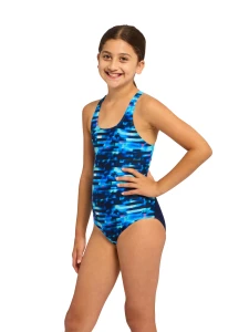 Zoggs Girls Rowleeback Swimsuit Drone