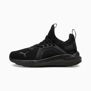 Puma Junior Enzo 5 Softride Running Shoes Black/Castlerock