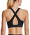 Under Armour® Womens Crossback Mid Sports Bra Black Under Armour® Womens Crossback Mid Sports Bra Black