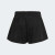 Adidas Girls Cotton Badge of Sport Shorts Black Melange/White Adidas Girls Cotton Badge of Sport Shorts Black Melange/White