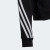 Adidas Girls Future Icons 3 Stripes Full Zip Hoodie Black/White