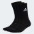 Adidas Unisex Cushioned Crew Socks Black 3 Pack Adidas Unisex Cushioned Crew Socks Black 3 Pack