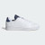 Adidas Unisex Advantage Lifestyle Shoes White/White/Dark Blue Adidas Unisex Advantage Lifestyle Shoes White/White/Dark Blue
