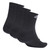 Adidas Unisex Cushioned Sportswear Ankle Socks 3 Pack Black Adidas Unisex Cushioned Sportswear Ankle Socks 3 Pack Black