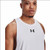 Under Armour® Mens Baseline Zone Cotton Singlet White/Black