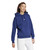 Adidas Womens Small Logo Feel Cozy Hoodie Dark Blue/White Adidas Womens Small Logo Feel Cozy Hoodie Dark Blue/White