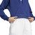 Adidas Womens Small Logo Feel Cozy Hoodie Dark Blue/White Adidas Womens Small Logo Feel Cozy Hoodie Dark Blue/White