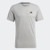 Adidas Mens Train Essentials Feelready Tee Medium Grey Heather/White/Black Adidas Mens Train Essentials Feelready Tee Medium Grey Heather/White/Black
