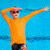 Speedo Boys Safety Long Sleeve Suntop Orange