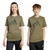Adidas Youth Camo Tee Olive Strata/White Adidas Youth Camo Tee Olive Strata/White