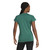 Adidas Womens Train Essentials Minimal V-Neck Tee Collegiate Green/White