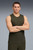 Puma Mens Train All Day Triblend Tank Dark Olive Puma Mens Train All Day Triblend Tank Dark Olive