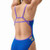 Speedo Girls Solid Tri Back Swimsuit Lagoon Blue/Indigo Glow