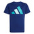 Adidas Youth Big Logo Tee Dark Blue/Pure Tea/Halo Mint