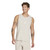 Adidas Mens Small Logo Tank Beige/White