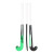 Kookaburra Neon Wooden Hockey Stick Green/Black