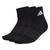 Adidas Unisex Cushioned Sportswear Ankle Socks 3 Pack Black/Black/White
