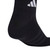 Adidas Unisex Cushioned Sportswear Ankle Socks 3 Pack Black/Black/White