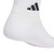Adidas Unisex Cushioned Sportswear Ankle Socks 3 Pack White/White/Black